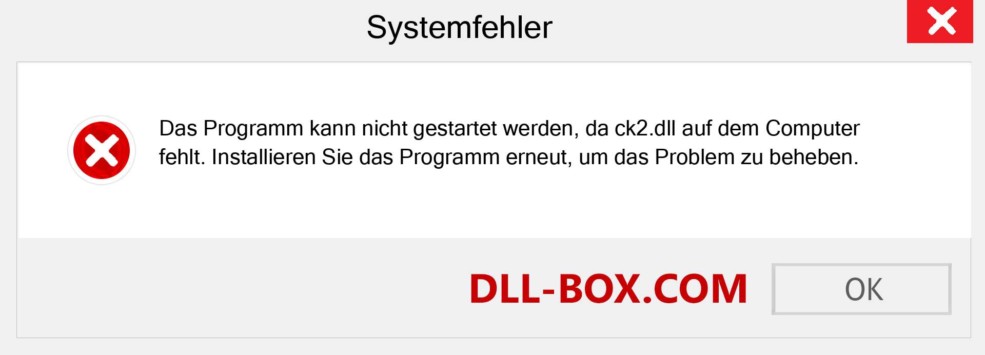 ck2.dll-Datei fehlt?. Download für Windows 7, 8, 10 - Fix ck2 dll Missing Error unter Windows, Fotos, Bildern